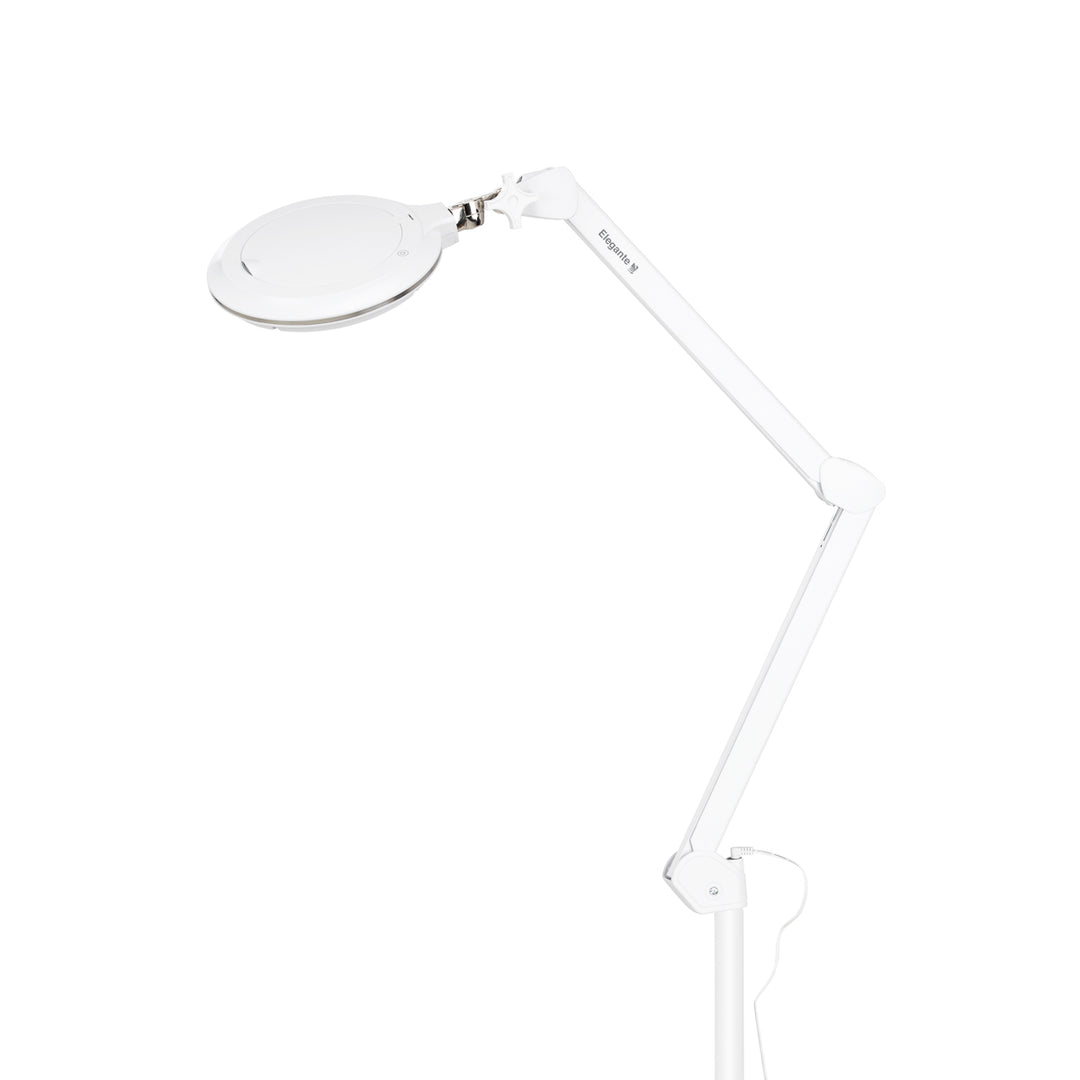 Lupenlampe LED 60 SMD 3D mit Standfuß Elegante 6031 Weiß - Bild 3