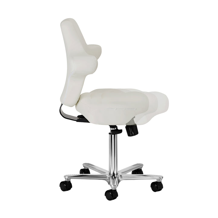 Rollhocker mit Lehne Azzurro Special 152 Grau - Bild 5