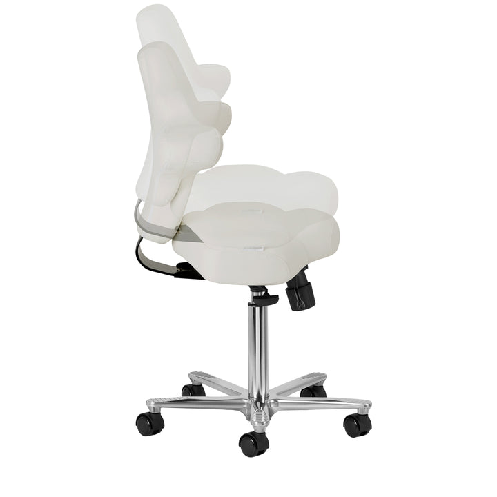 Rollhocker mit Lehne Azzurro Special 152 Grau - Bild 7