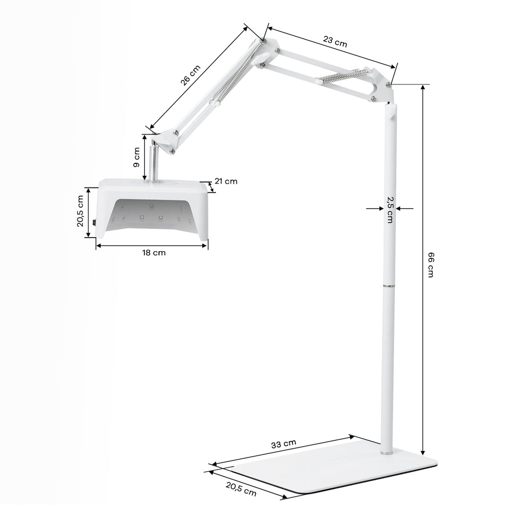 UV Lampe Nägel LED mit Stativ Glow 112 48W Weiß - Bild 7