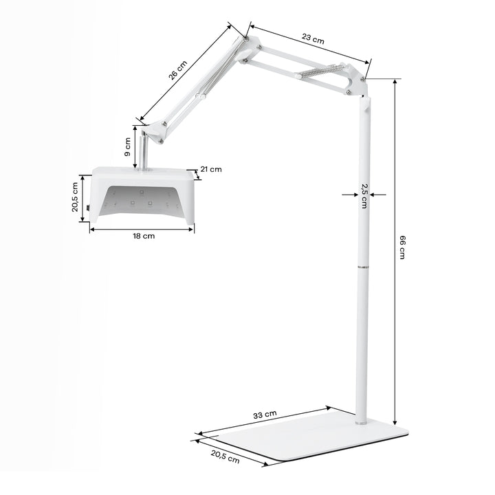 UV Lampe Nägel LED mit Stativ Glow 112 48W Weiß - Bild 7