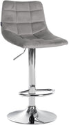 Barhocker 107 Samt Grau