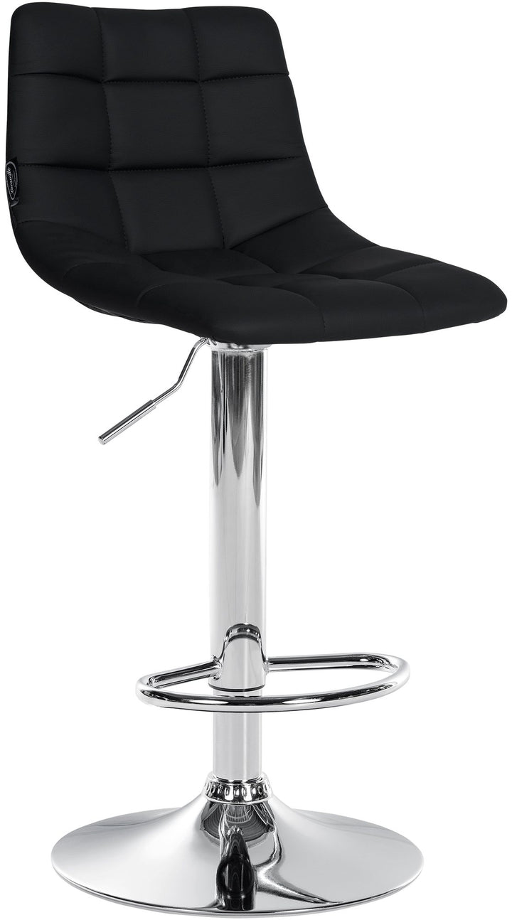 Barhocker 107 Kunstleder Schwarz