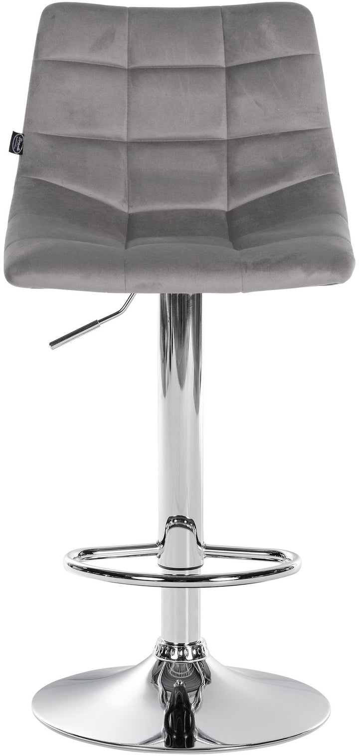 Barhocker 107 Samt Grau - Bild 3