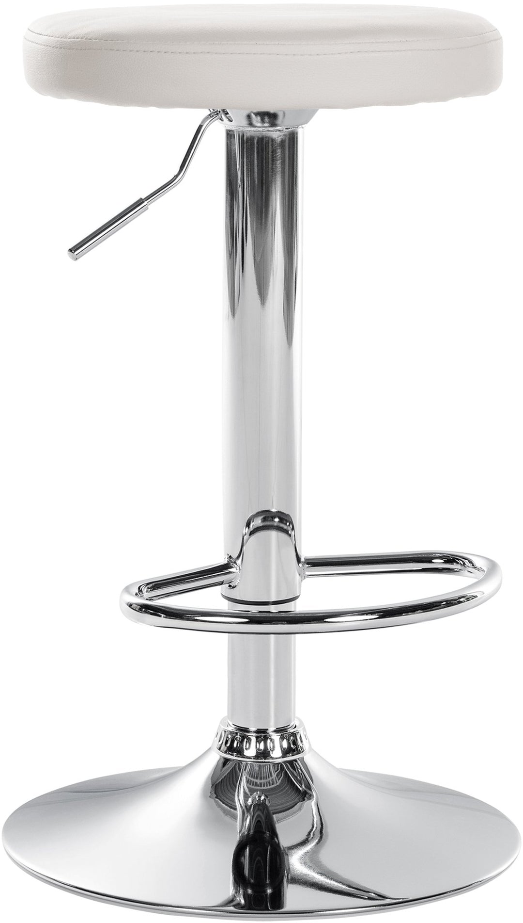 Barhocker 109 Kunstleder Weiß
