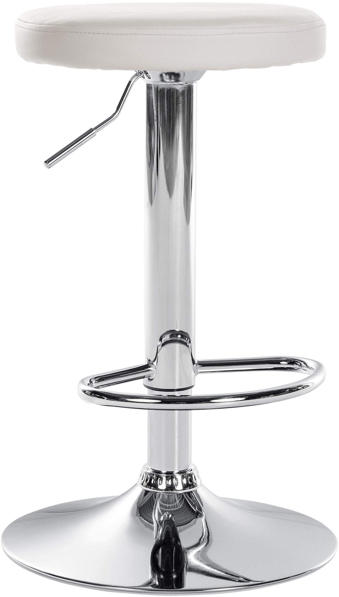 Barhocker 109 Kunstleder Weiß