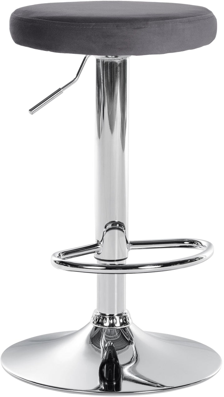 Barhocker 109 Samt Dunkelgrau
