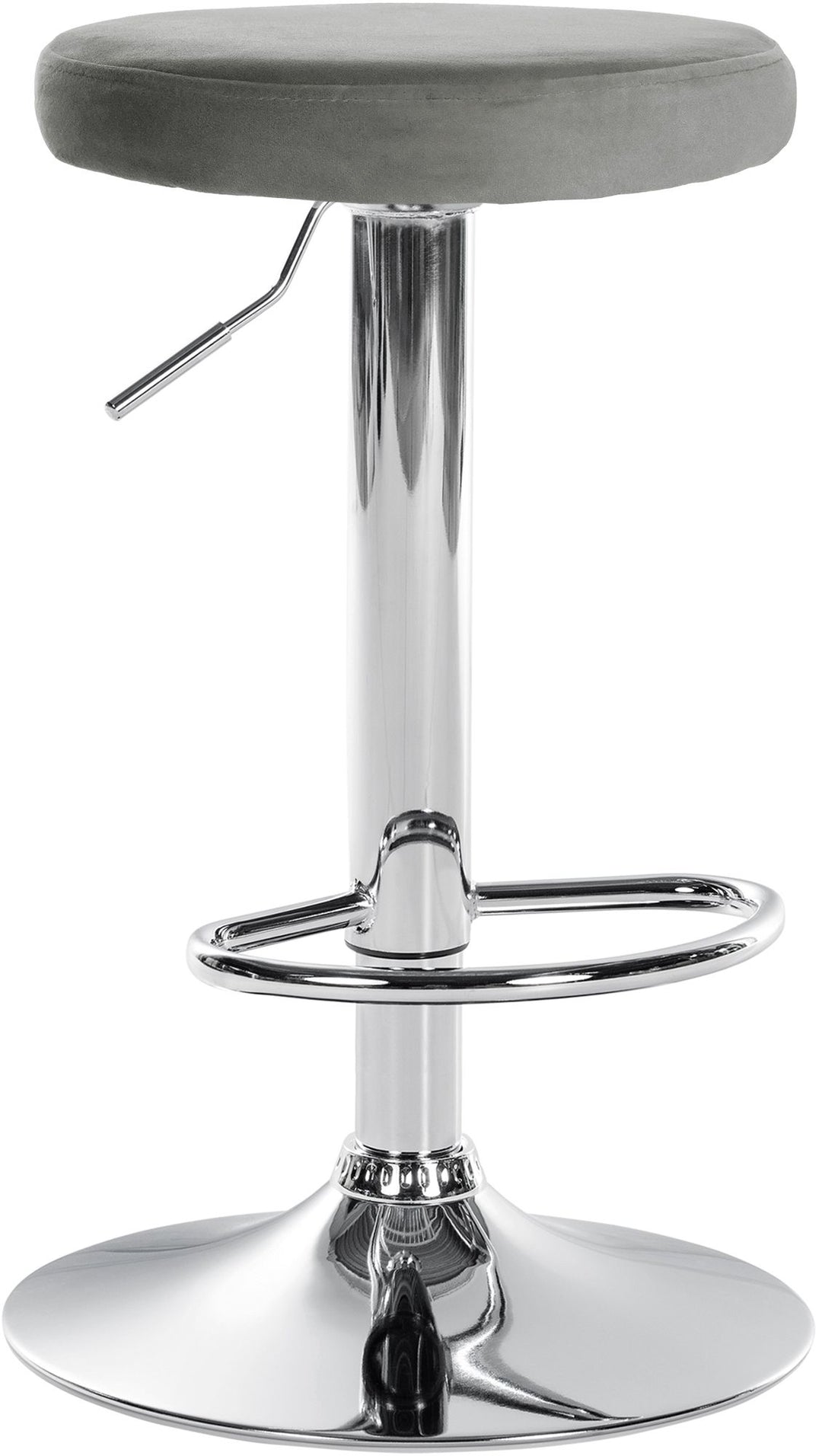Barhocker 109 Samt Grau