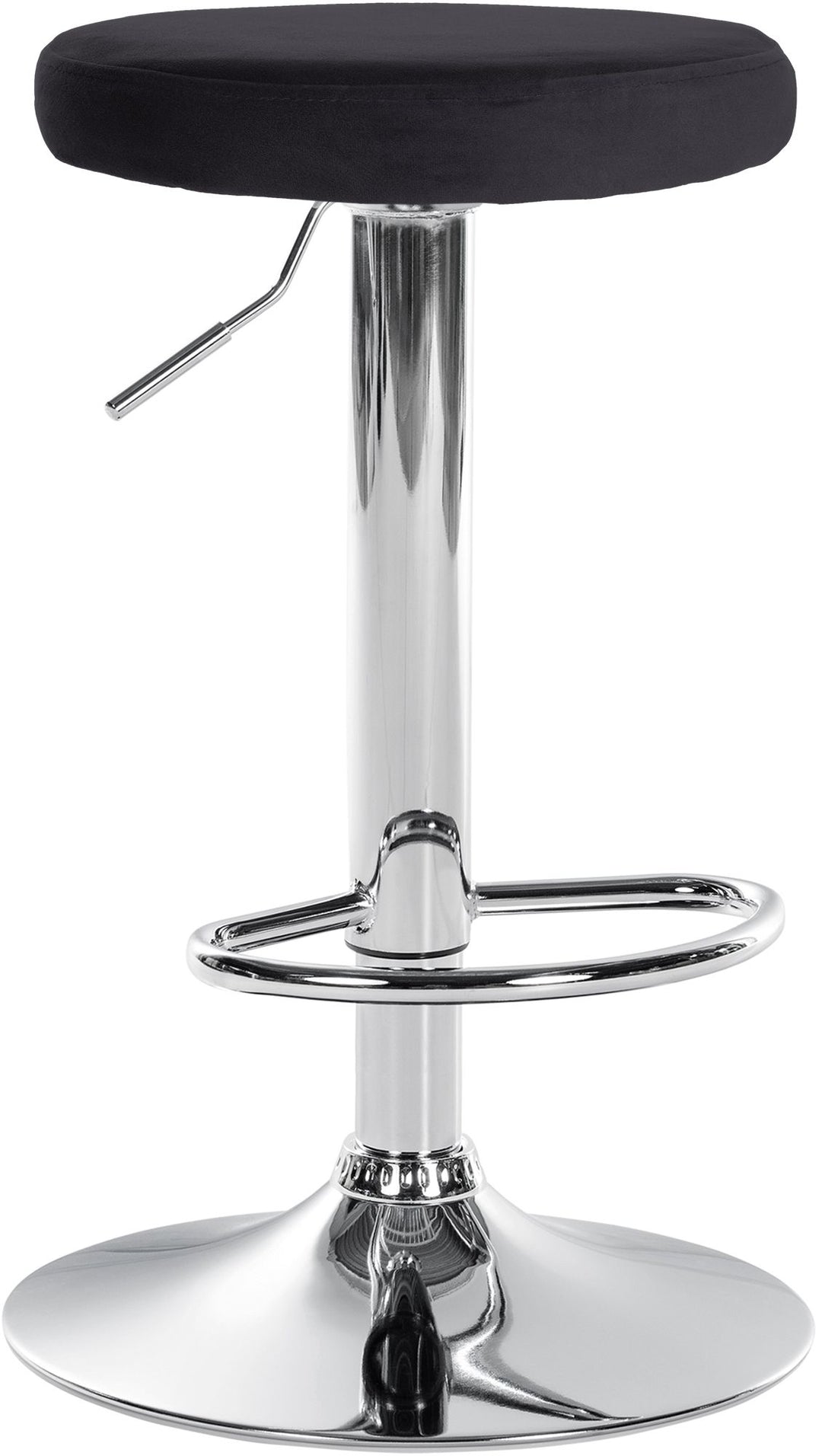 Barhocker 109 Samt Schwarz
