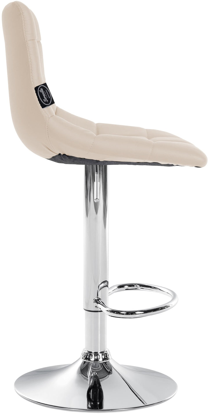 2er-Set Barhocker 107 Kunstleder Creme - Bild 5