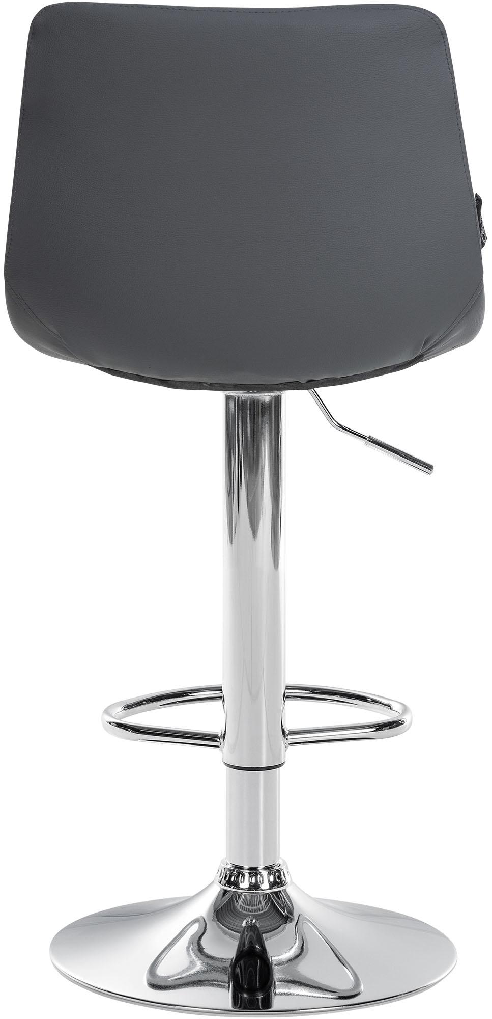 2er-Set Barhocker 107 Kunstleder Grau - Bild 7