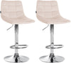 2er-Set Barhocker 107 Samt Beige