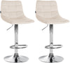 2er-Set Barhocker 107 Samt Creme