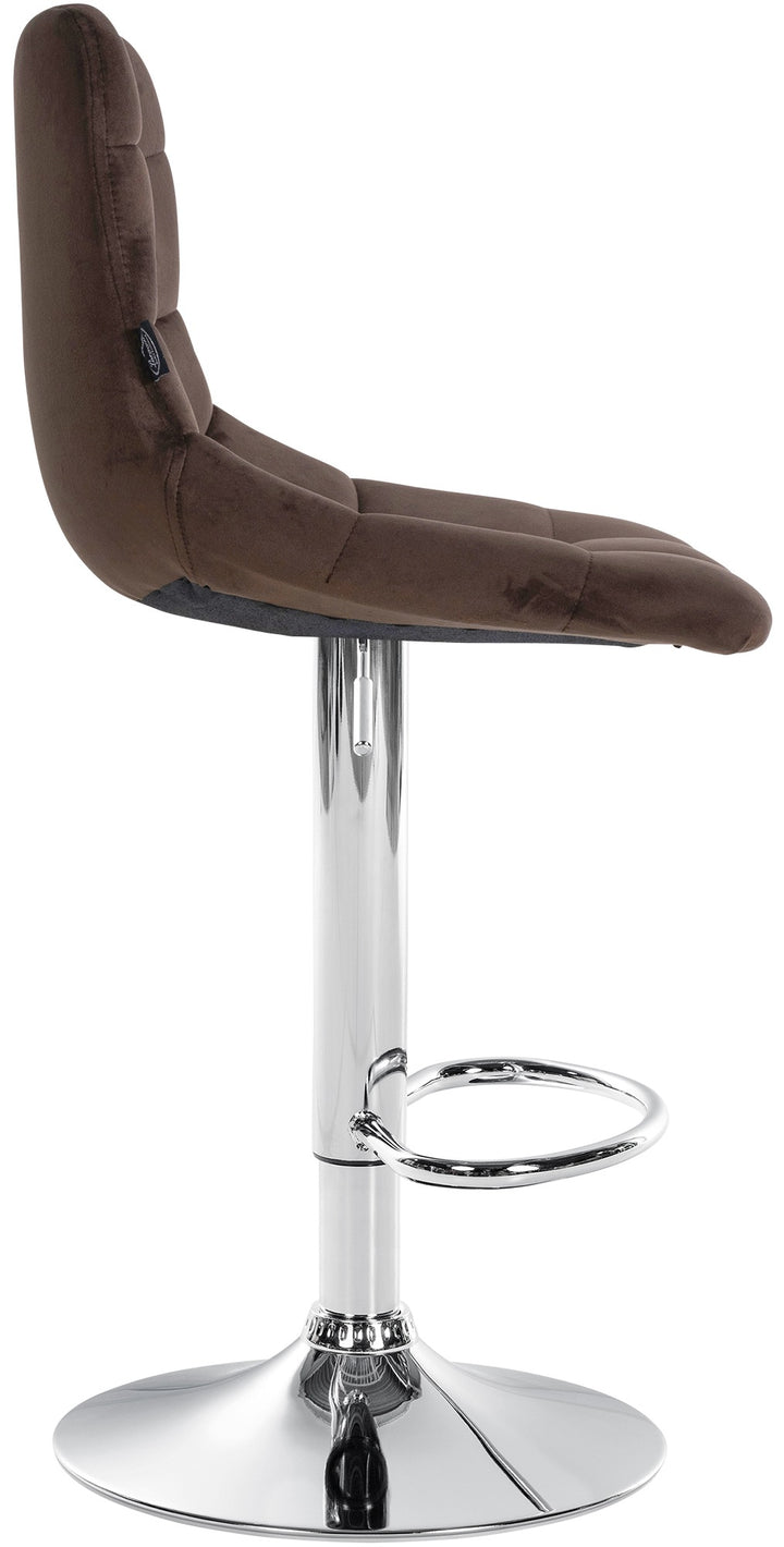 2er-Set Barhocker 107 Samt Braun - Bild 5