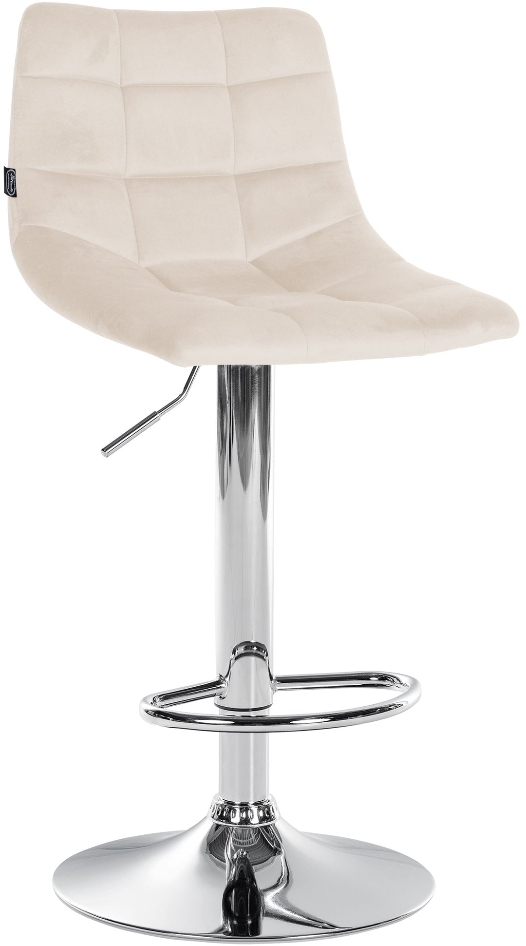 2er-Set Barhocker 107 Samt Creme - Bild 3