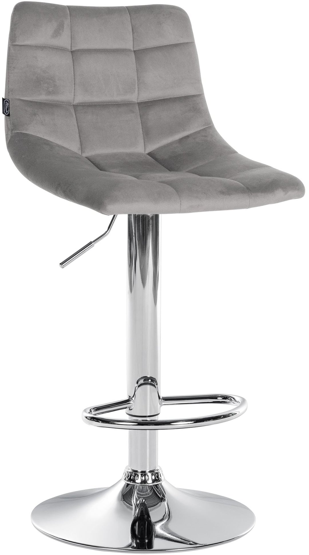 2er-Set Barhocker 107 Samt Grau - Bild 3