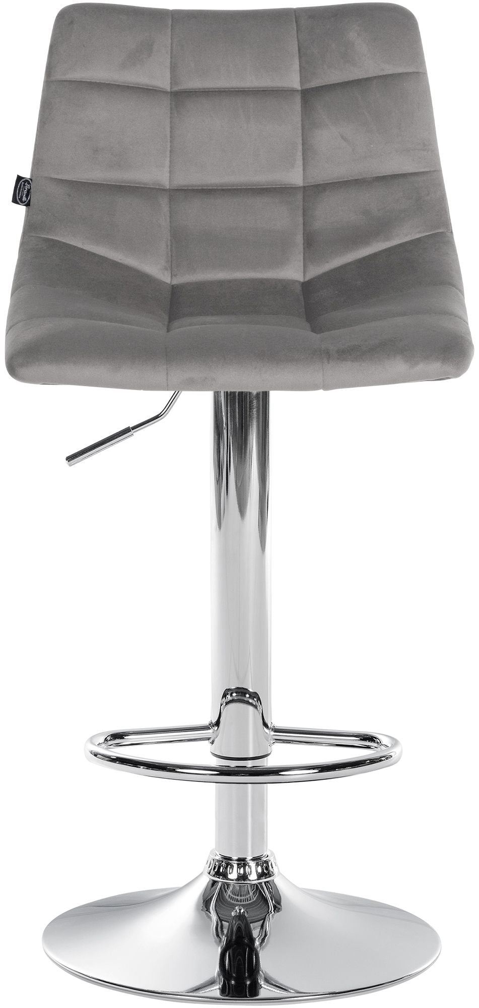 2er-Set Barhocker 107 Samt Grau - Bild 4