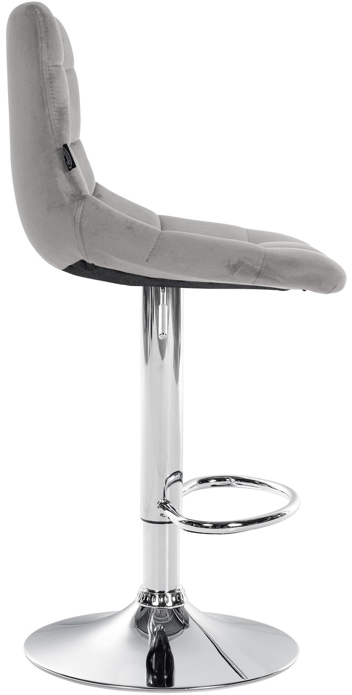 2er-Set Barhocker 107 Samt Grau - Bild 5