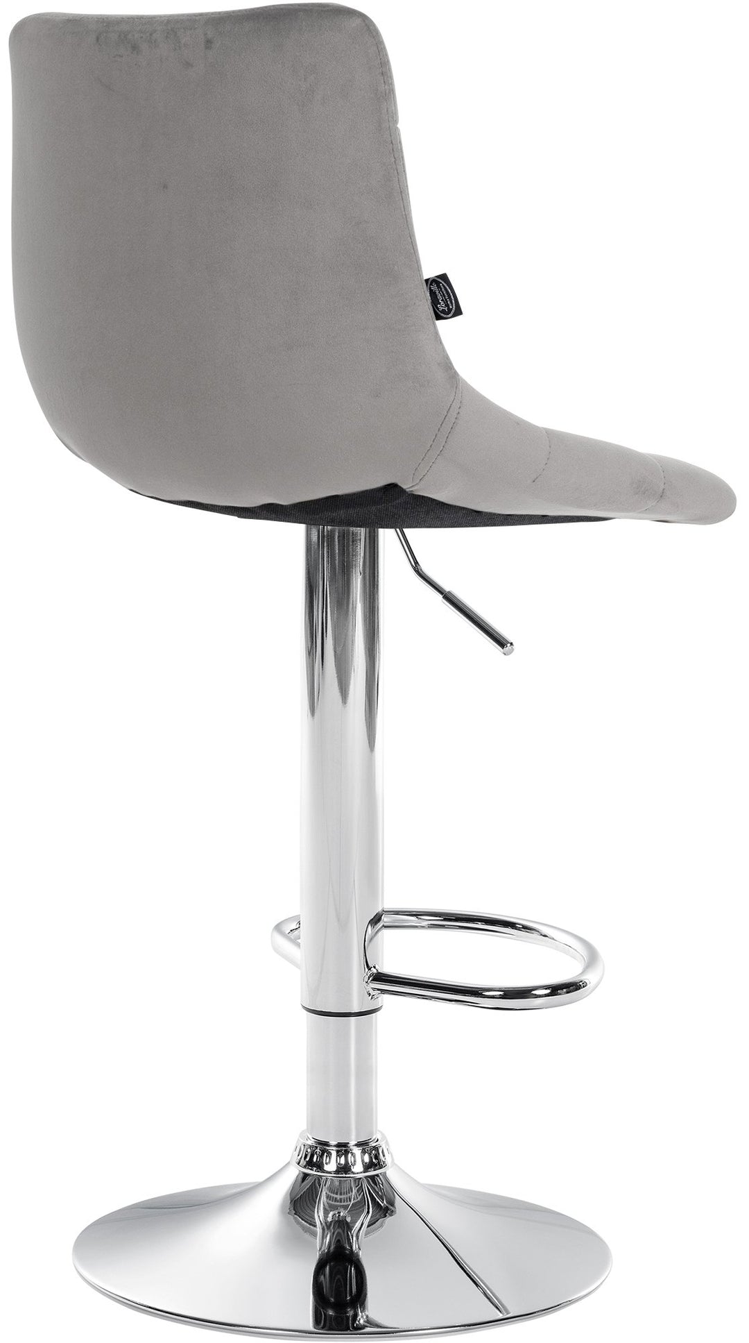 2er-Set Barhocker 107 Samt Grau - Bild 6