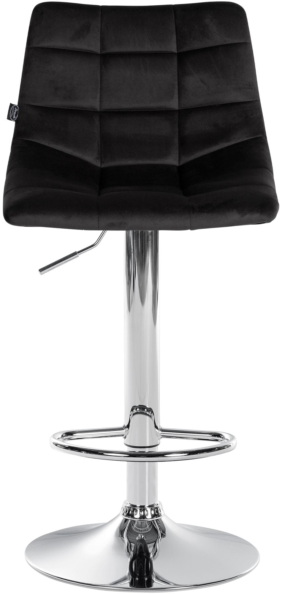 2er-Set Barhocker 107 Samt Schwarz - Bild 4