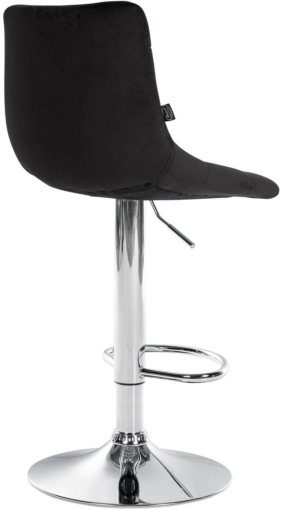2er-Set Barhocker 107 Samt Schwarz - Bild 6