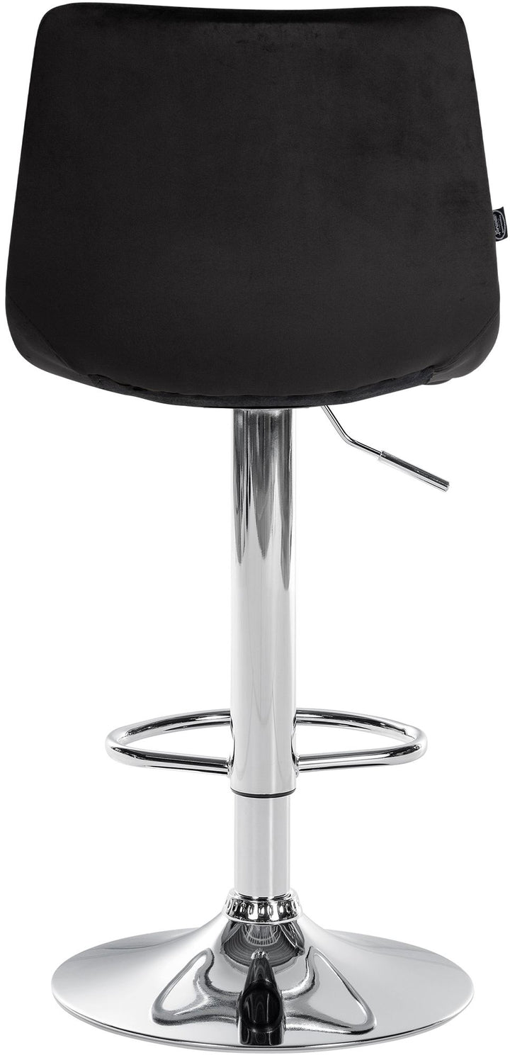 2er-Set Barhocker 107 Samt Schwarz - Bild 7