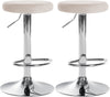 2er-Set Barhocker 109 Samt Creme