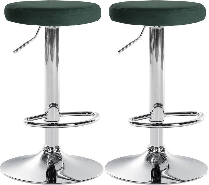 2er-Set Barhocker 109 Samt Grün