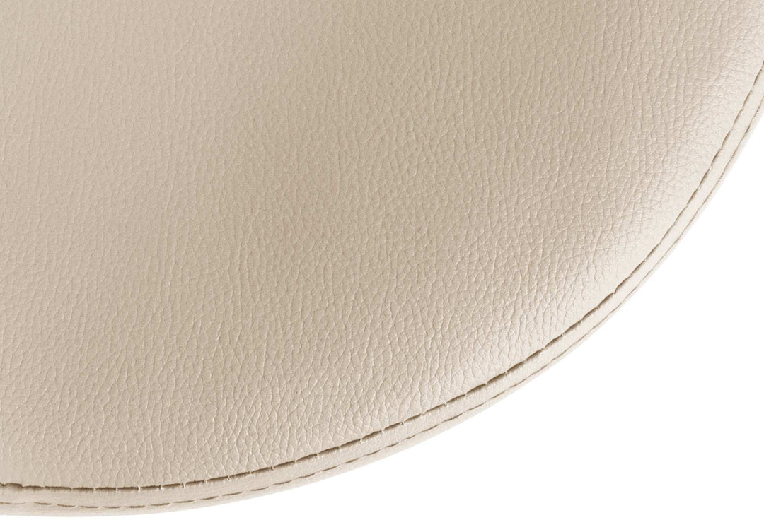 2er-Set Barhocker 109 Kunstleder Creme - Bild 7
