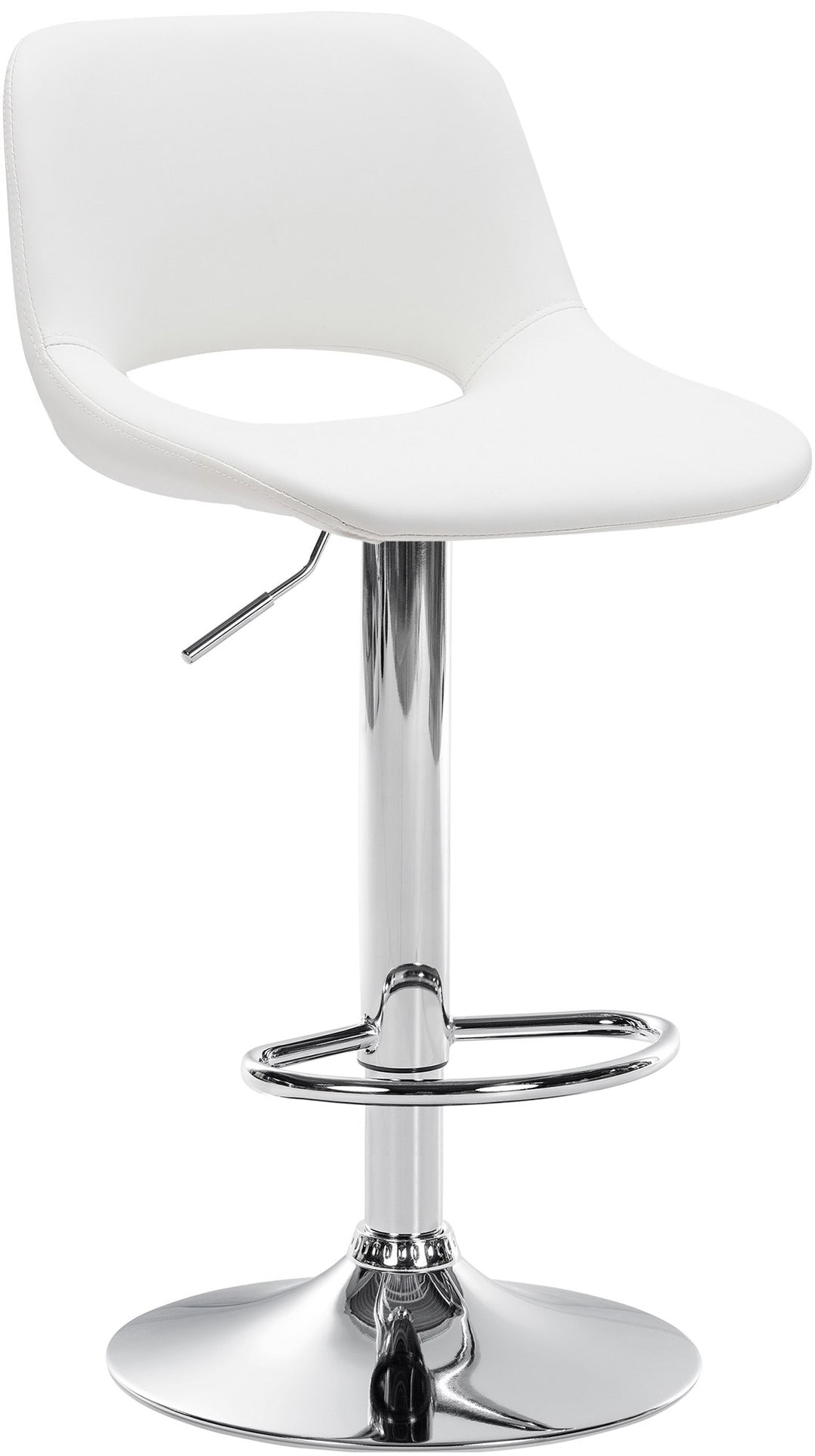 Barhocker 106 Kunstleder Weiß