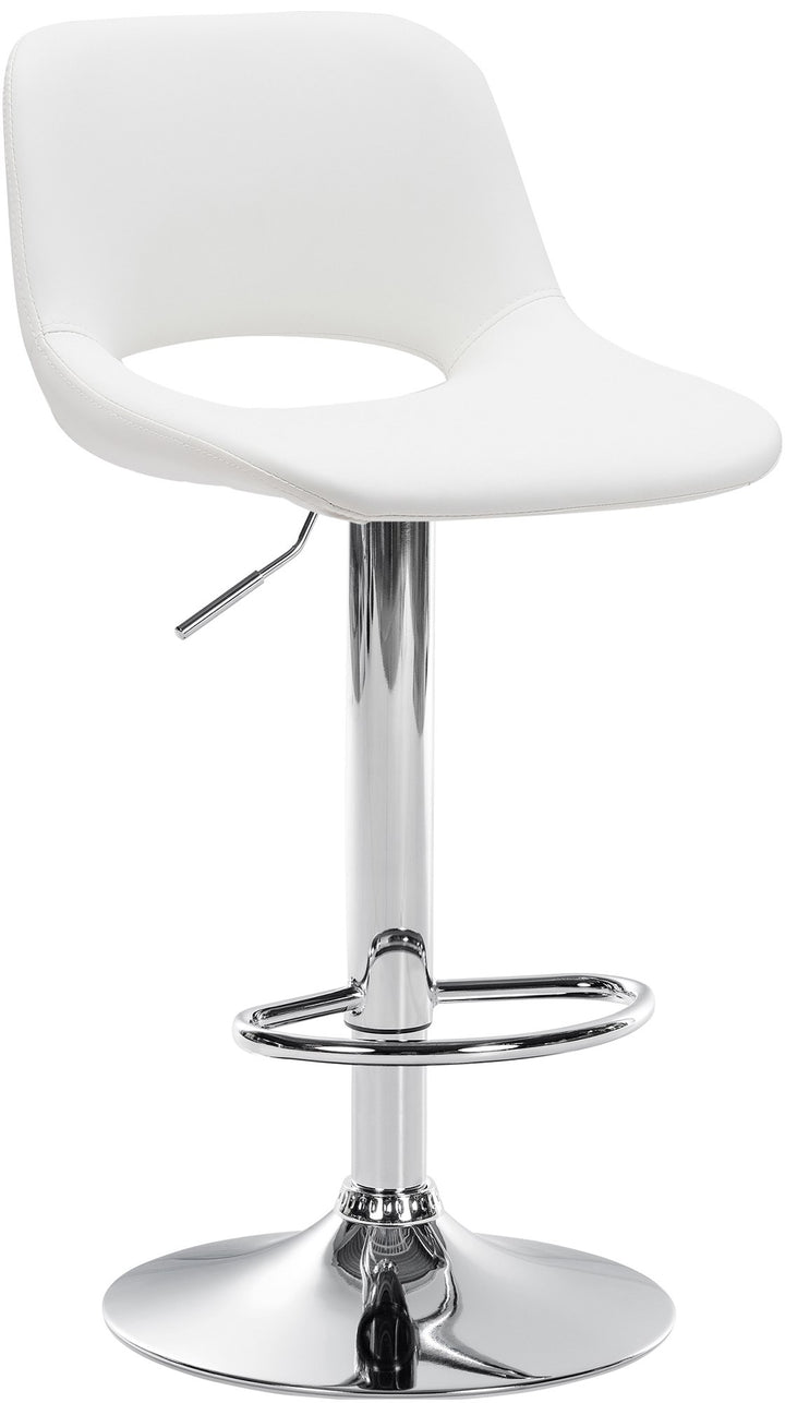 Barhocker 106 Kunstleder Weiß