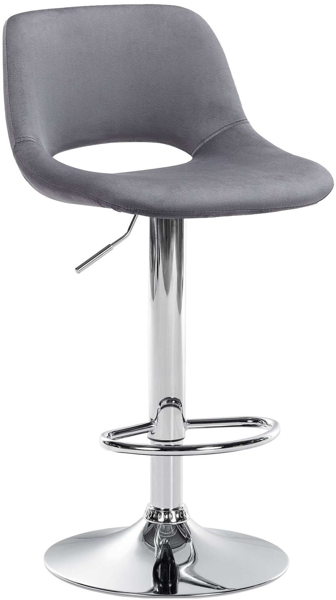 Barhocker 106 Samt Dunkelgrau