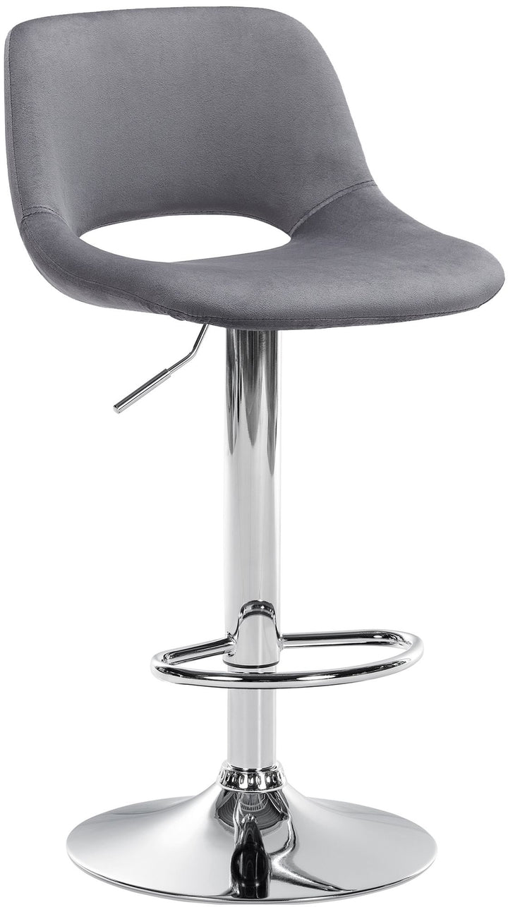 Barhocker 106 Samt Dunkelgrau