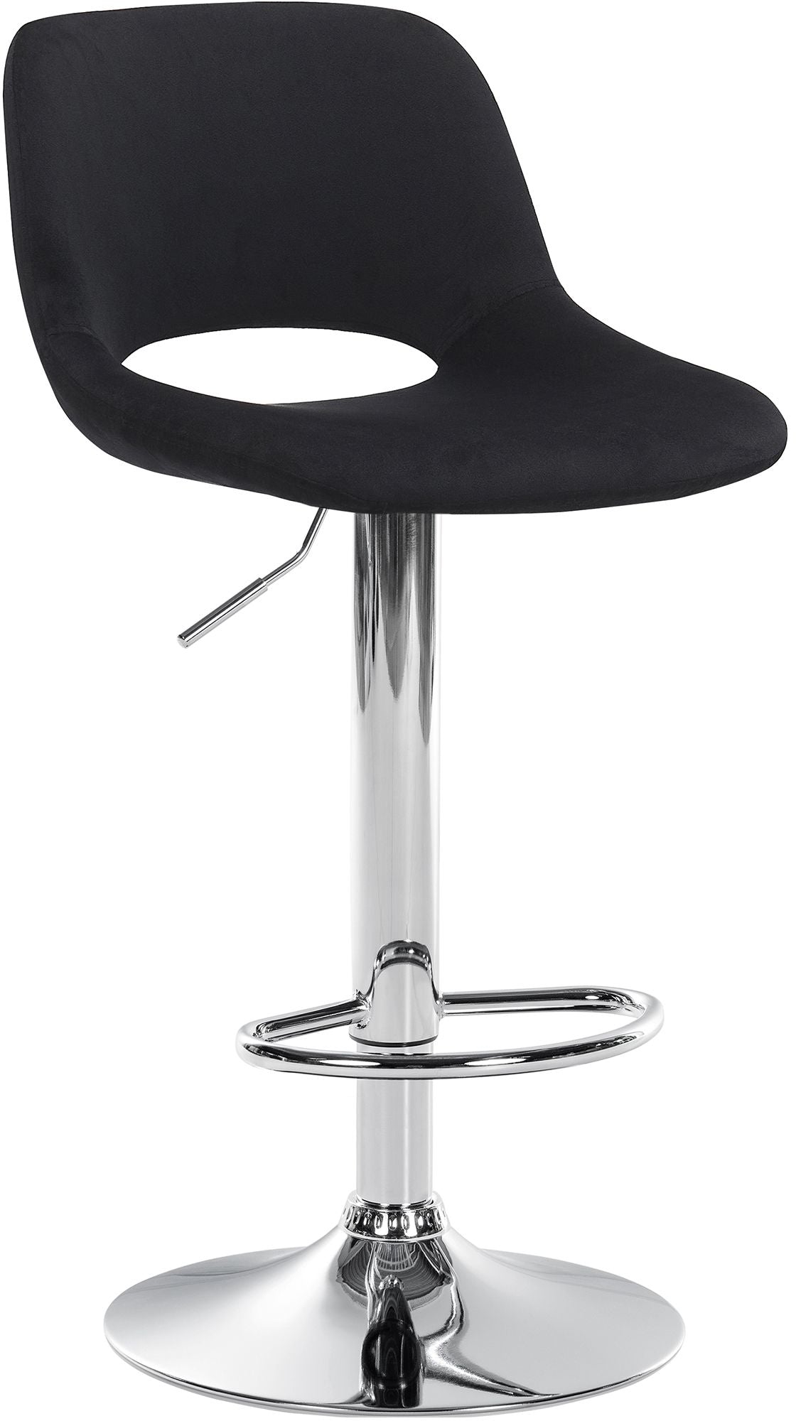 Barhocker 106 Samt Schwarz