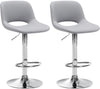 2er-Set Barhocker 106 Kunstleder Grau