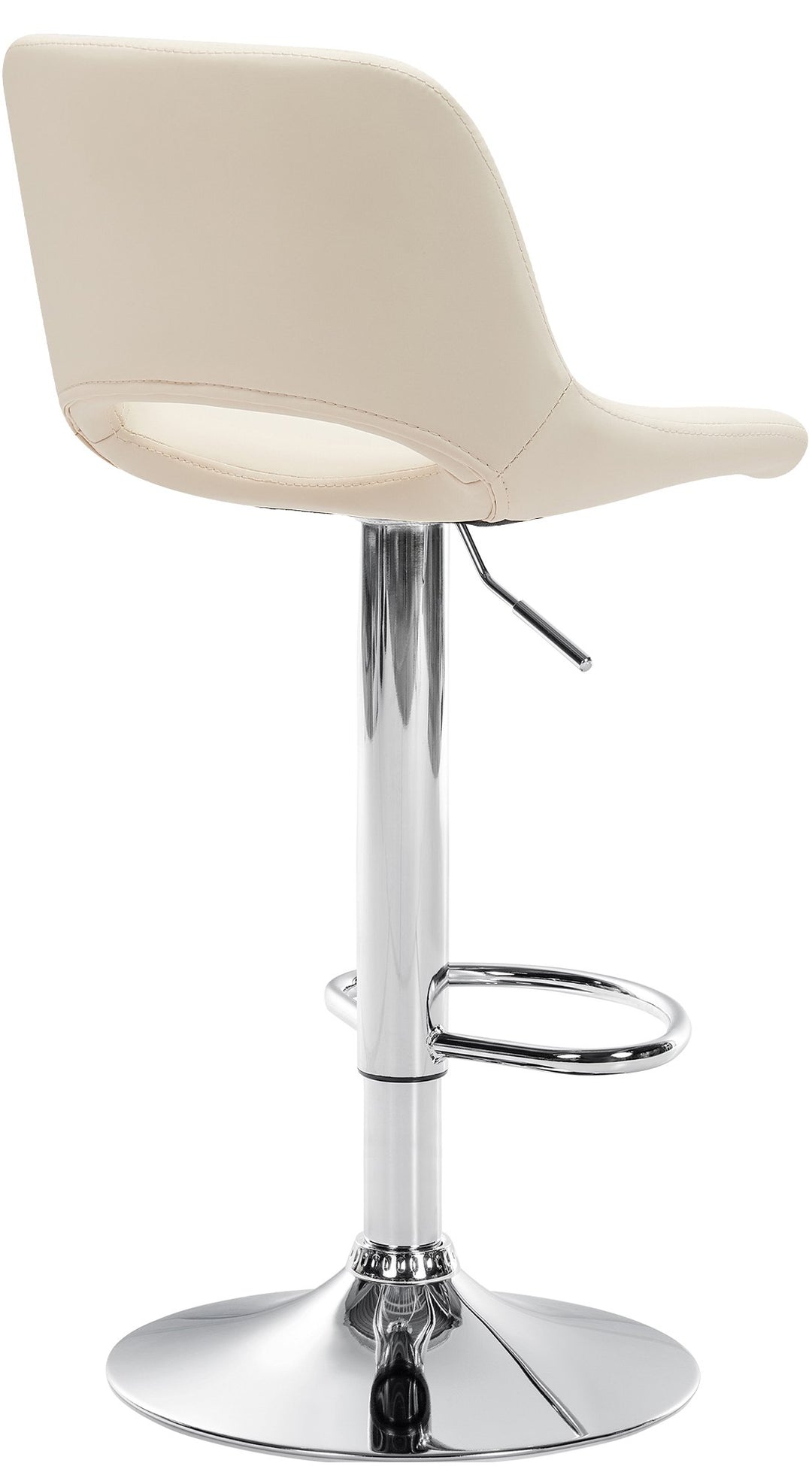 2er-Set Barhocker 106 Kunstleder Creme - Bild 3