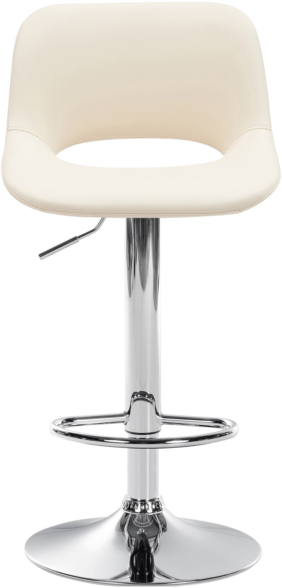 2er-Set Barhocker 106 Kunstleder Creme - Bild 5