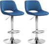 2er-Set Barhocker 106 Samt Blau