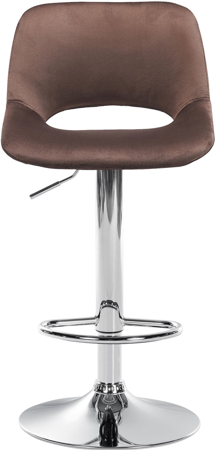 2er-Set Barhocker 106 Samt Braun - Bild 5