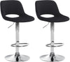 2er-Set Barhocker 106 Samt Schwarz