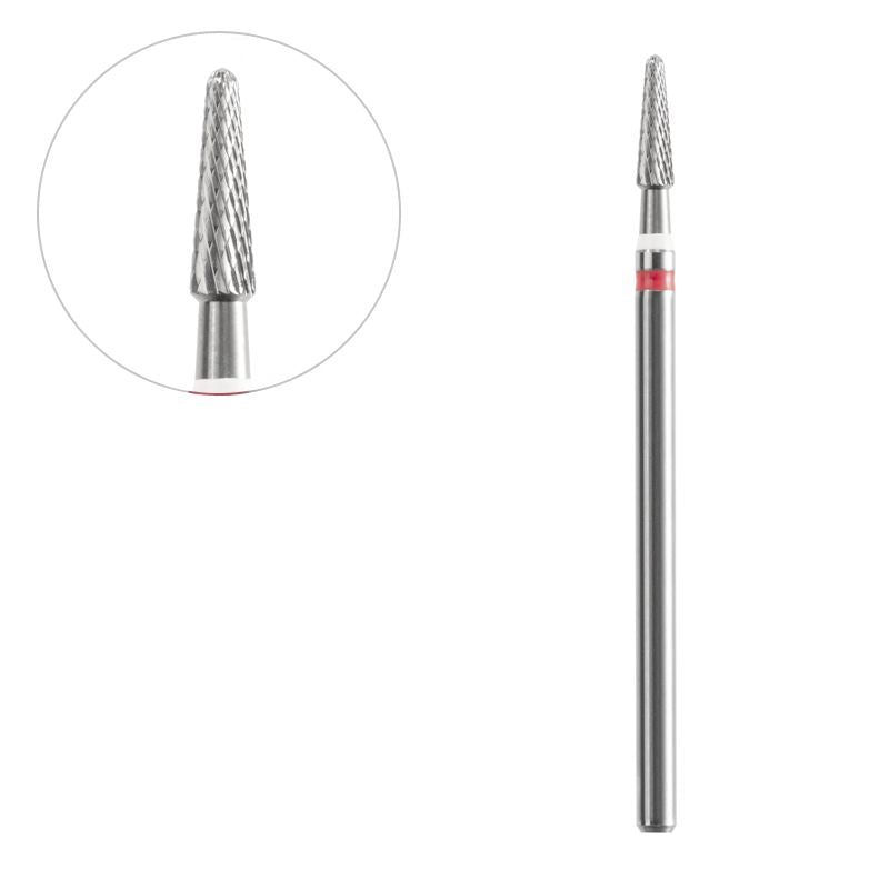 Acurata Fräser Edelstahl Kegel Rund ⌀2.3/8 mm Fein 1
