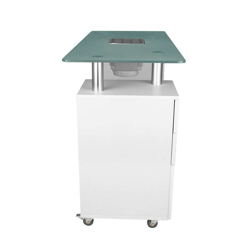 Maniküre-Tisch Mit 3 Schubladen & Absaugung – Klappbar, Platzsparend, 113x45x77 Cm, Ideal Für Nagelstudio & Heimgebrauch