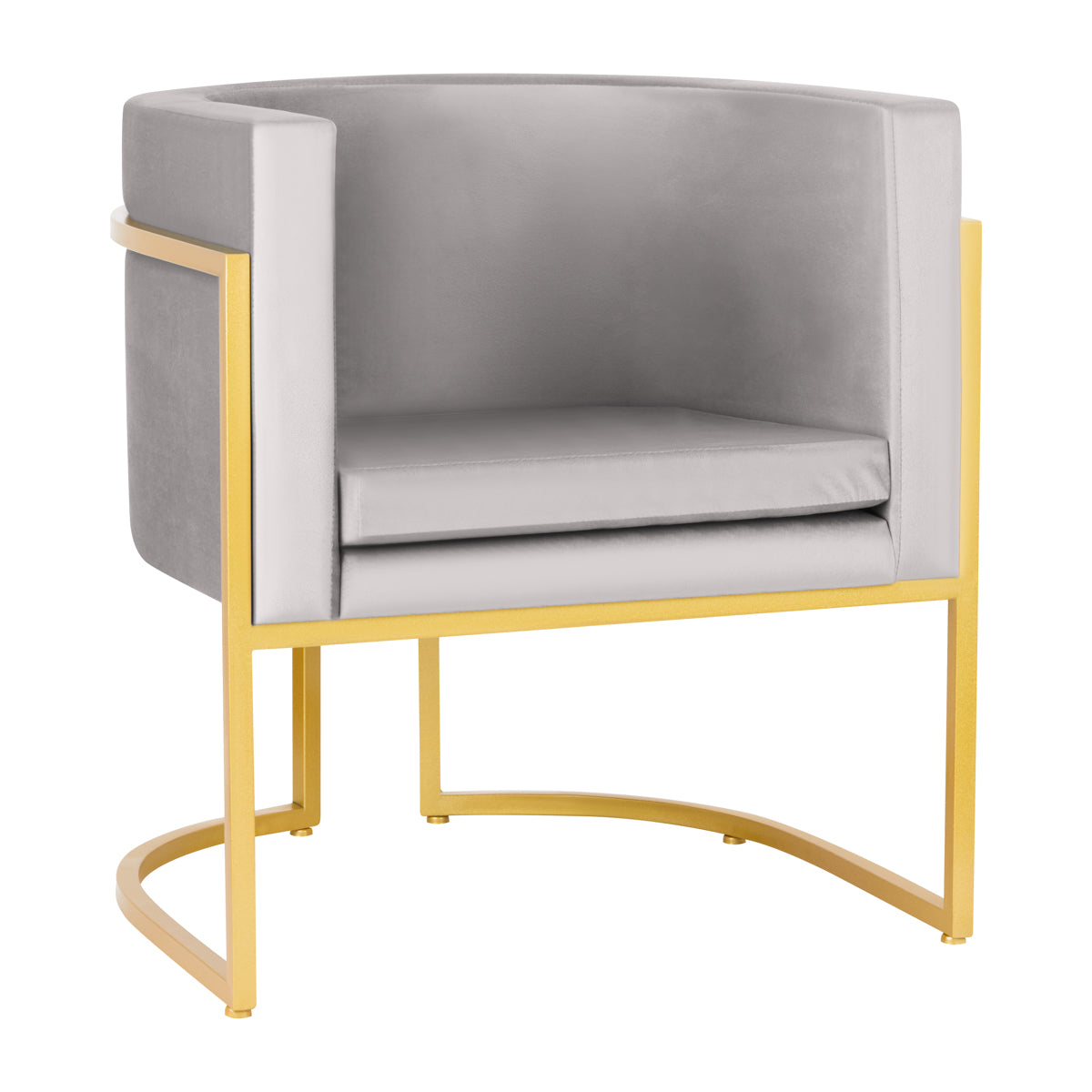 Stuhl Samt MT-308 Gold Grau 1