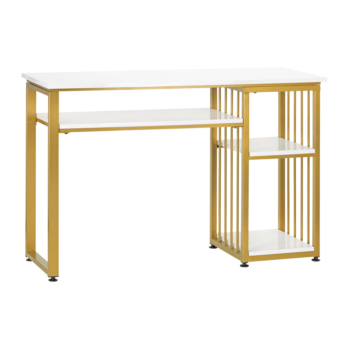 Manikürtisch MT-305G Weiß-Gold 1